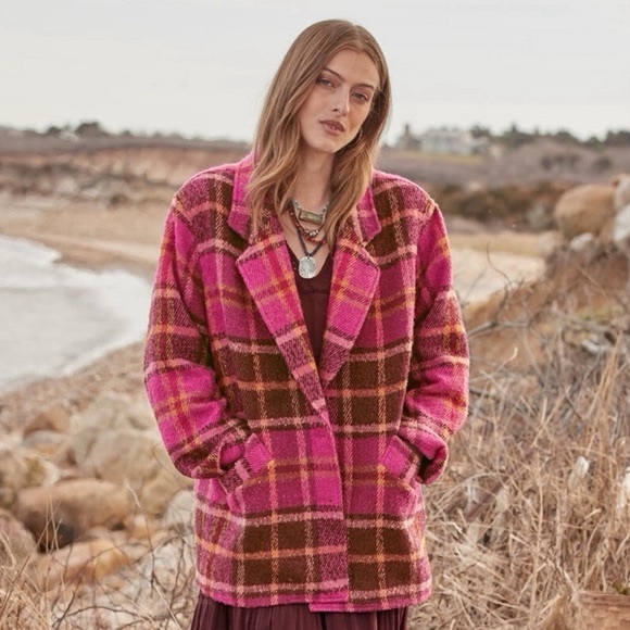 Sundance Jackets & Blazers - Sundance Ansley Plaid Oversize Coat Size Small